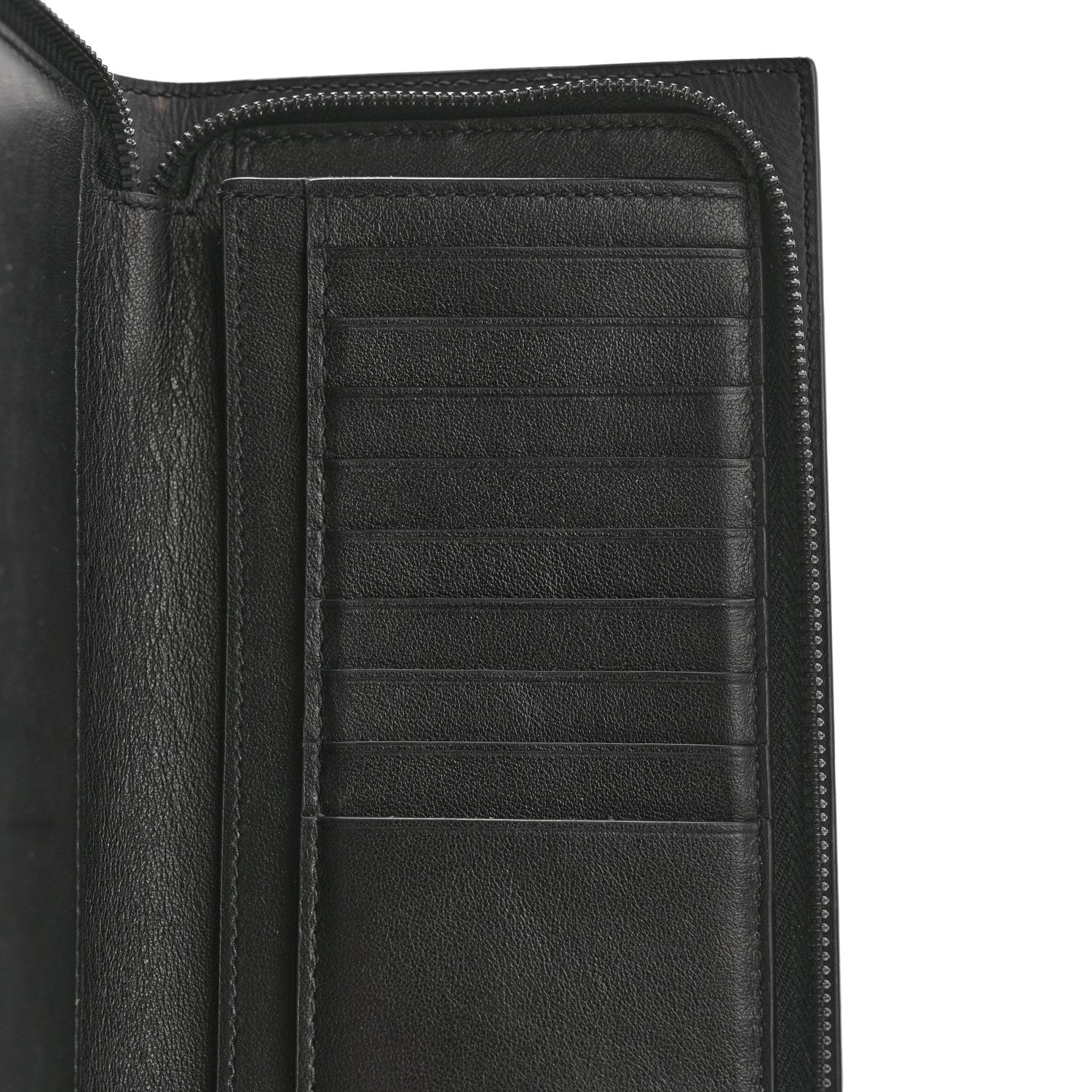 Bottega Veneta Nappa Intrecciato Zip Wallet Black 8 of 9
