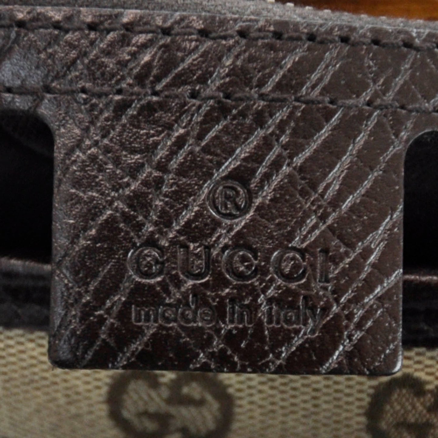 Monogram Bamboo Bullet Satchel Brown