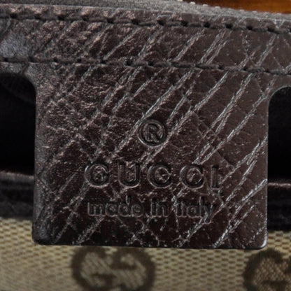Gucci Monogram Bamboo Bullet Satchel Brown 8 of 9