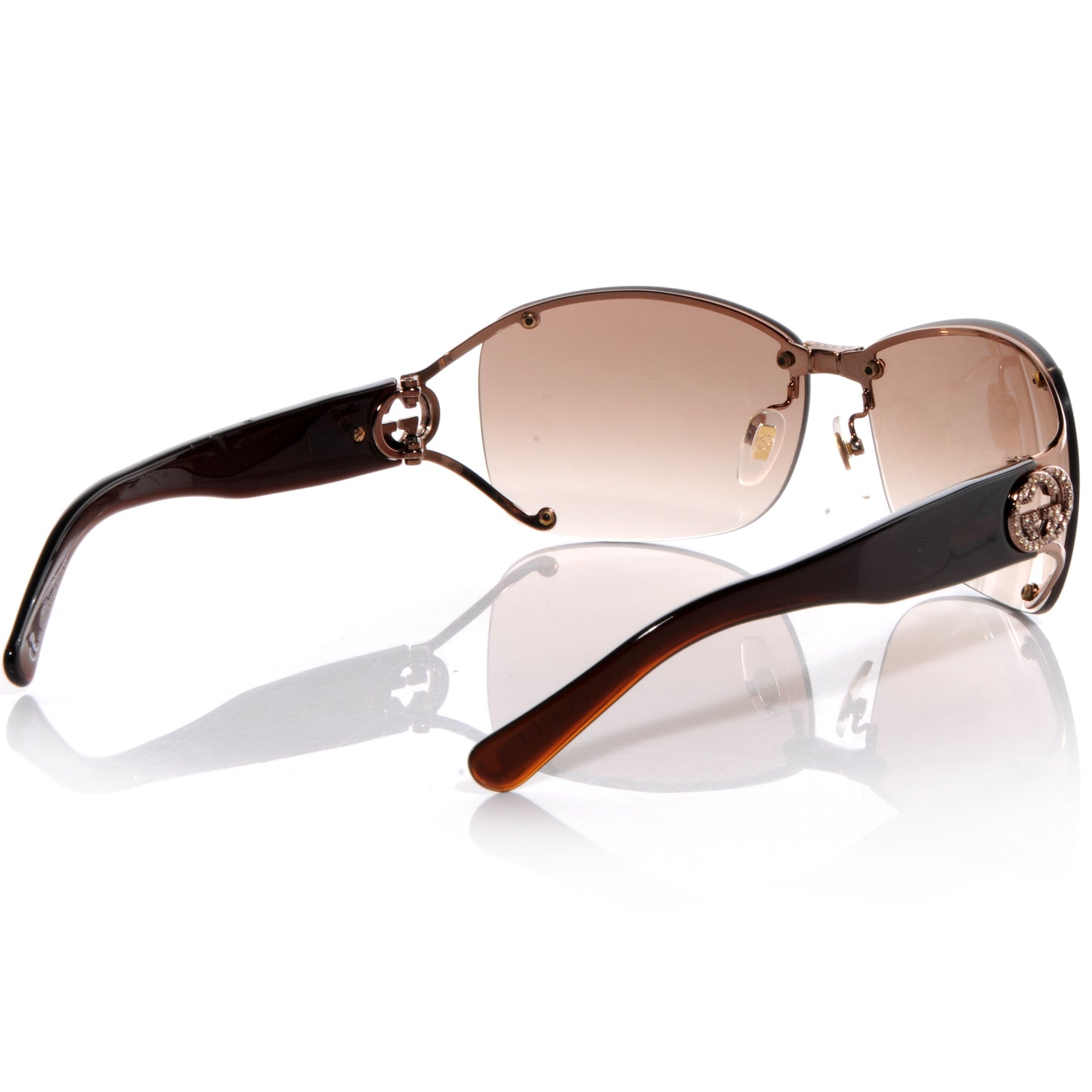Crystal GG Sunglasses 2820 Brown
