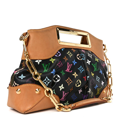Louis Vuitton Monogram Multicolor Judy MM Black 3 of 9