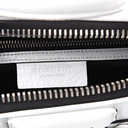 Givenchy Crinkled Patent Calfskin Mini Antigona White 5 of 10