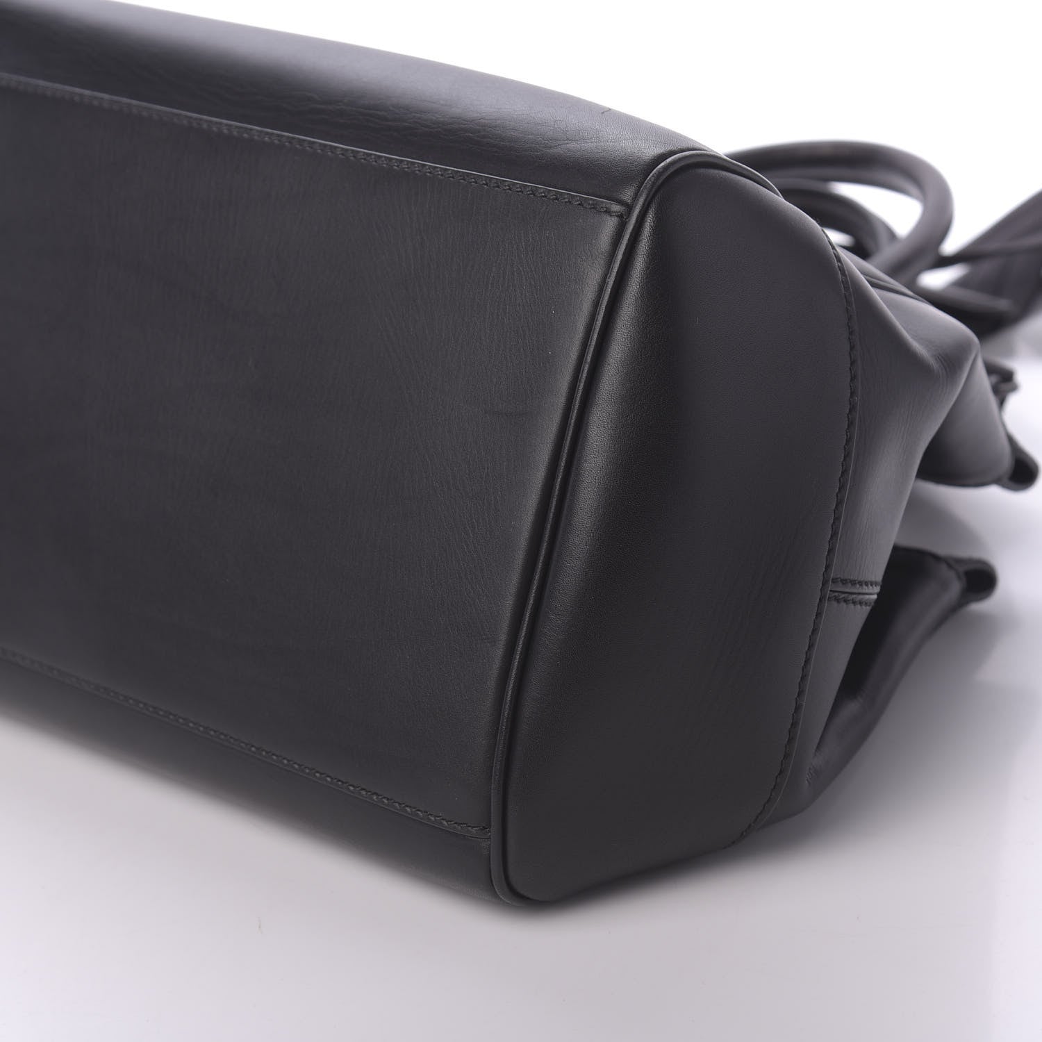 Bottega Veneta Calfskin Ducale Top Handle Bag Black 7 of 9