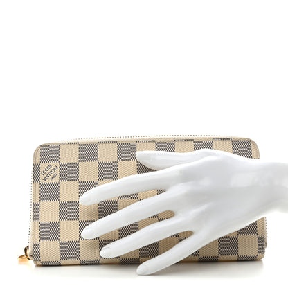 Louis Vuitton Damier Azur Zippy Wallet 2 of 9