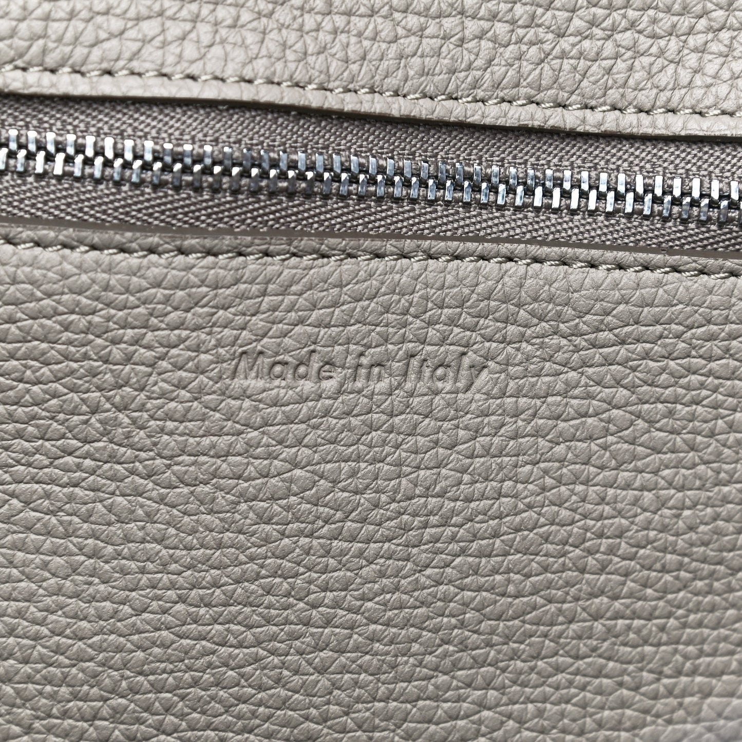 Supple Grained Calfskin Medium Big Bag Light Taupe