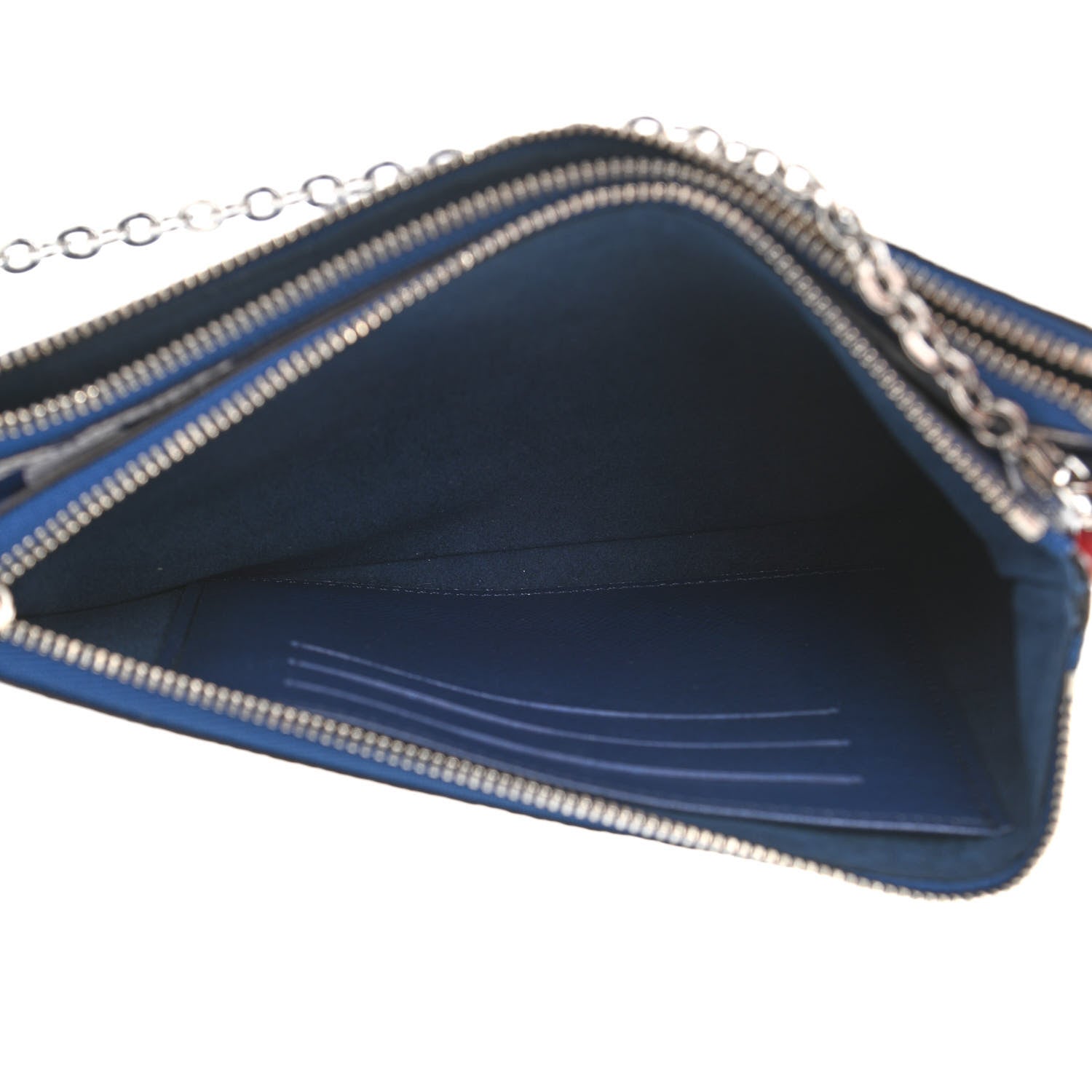Louis Vuitton Monogram Giant Escale Double Zip Pochette Blue 5 of 11