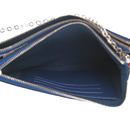 Louis Vuitton Monogram Giant Escale Double Zip Pochette Blue 5 of 11