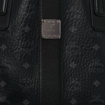 MCM Visetos Large Liz Reversible Shopper Tote Black 7 of 19
