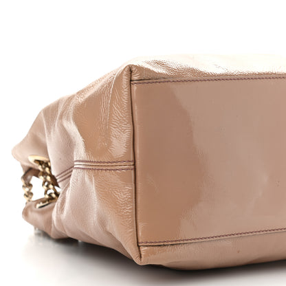 Gucci Patent Medium Soho Chain Shoulder Bag Dark Cipria 11 of 13