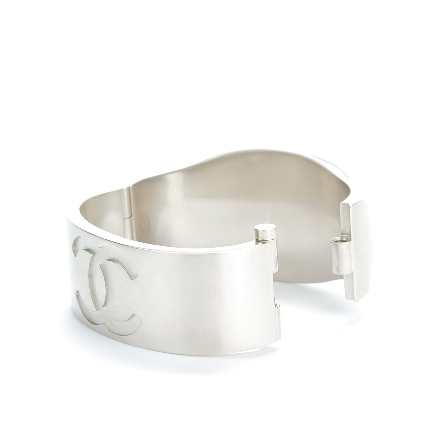 Metal CC Mirror Cuff Silver