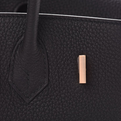 Hermes Togo Birkin 25 Black 26 of 37