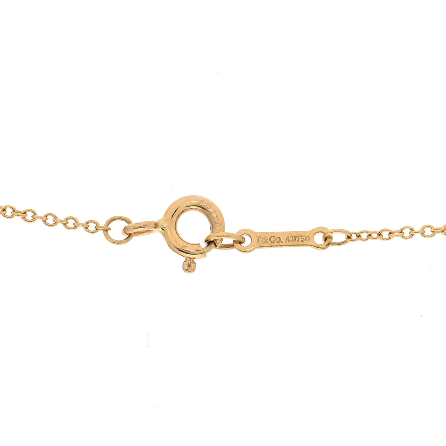 18K Yellow Gold Amethyst Paloma Picasso Olive Leaf Pendant Necklace