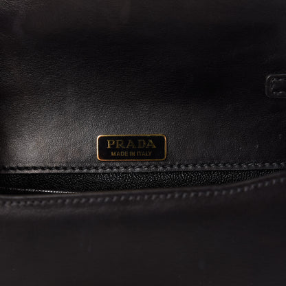 Prada City Calf Saffiano Cahier Bag Black 8 of 9