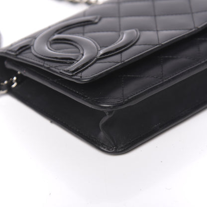 Chanel Calfskin Quilted Cambon Wallet On Chain WOC Black 14 of 23