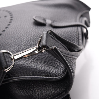 Hermes Taurillon Clemence Evelyne II PM Black 10 of 15
