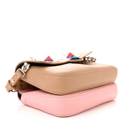 Fendi Vitello Dolce Hypnoteyes Micro Double Baguette Cuoio Bubblegum Multicolor 4 of 14