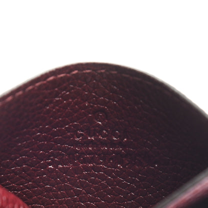Gucci Grainy Calfskin Zumi Card Holder Vintage Bordeaux 6 of 6
