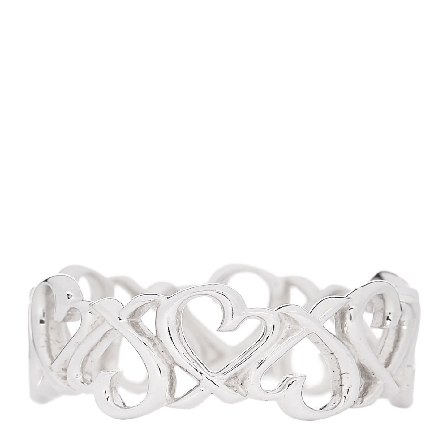 Sterling Silver Paloma Picasso Loving Heart Band Ring 57 8