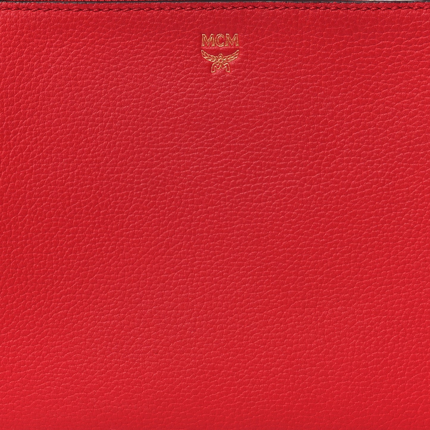 Grained Calfskin Milla Double Crossbody Bag Ruby Red