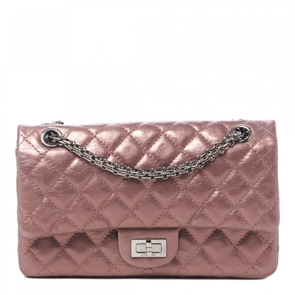 Chanel Metallic Aged Calfskin Quilted 2.55 Reissue 225 Flap Rose Fonce 1 of 9