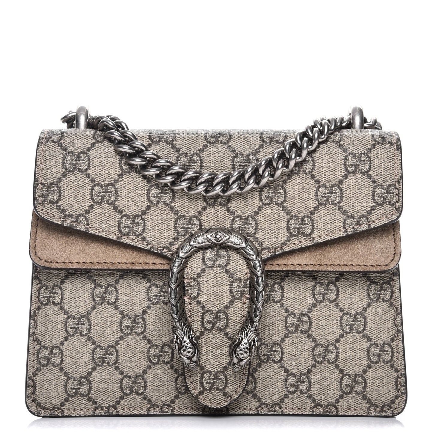 GG Supreme Monogram Mini Dionysus Shoulder Bag Taupe