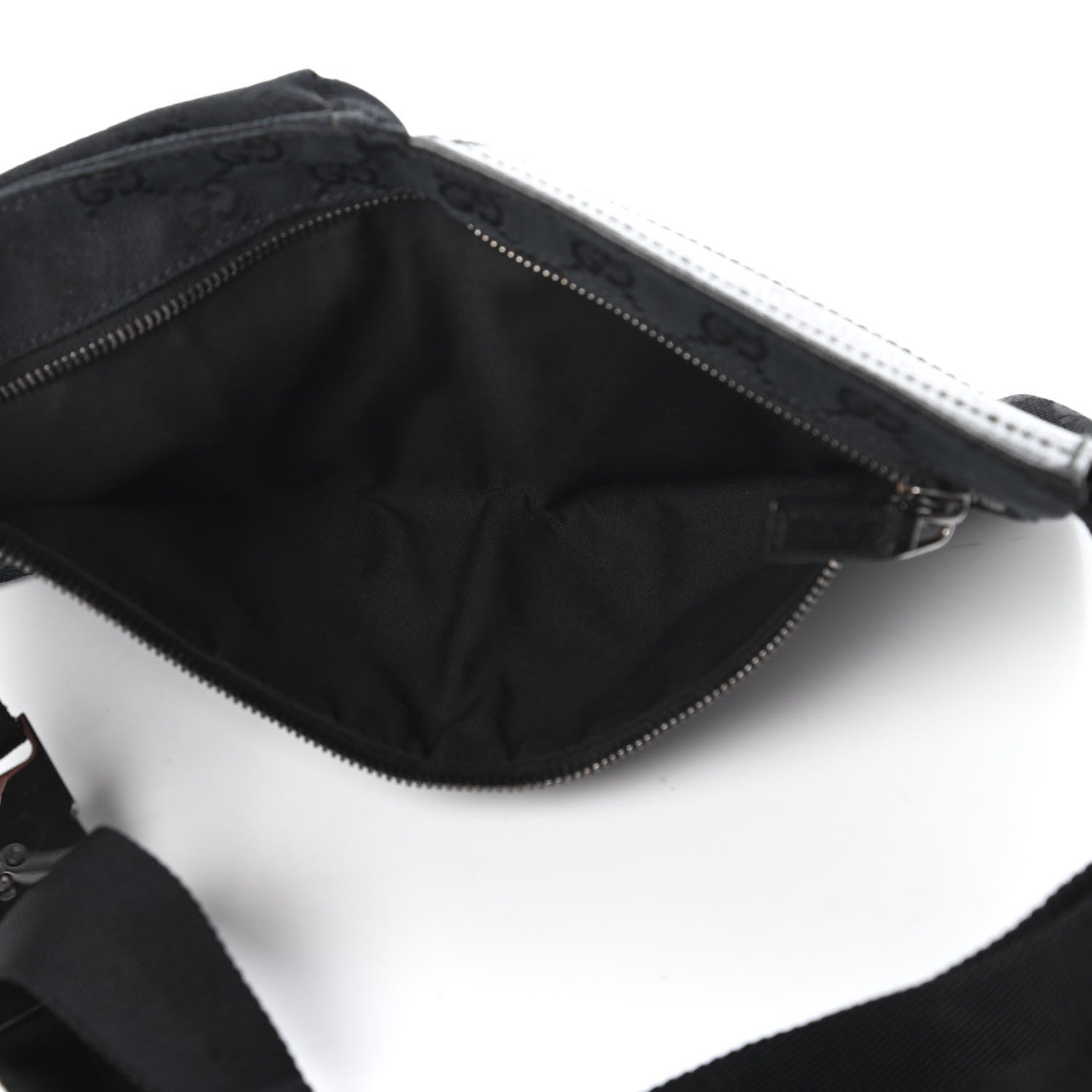 Gucci GG Monogram Double Pocket Belt Bag Black 5 of 10