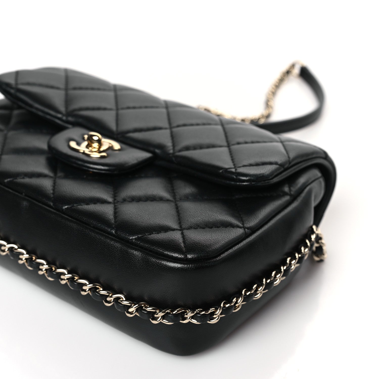 Chanel Lambskin Quilted Small My Precious Flap Black 9 of 10