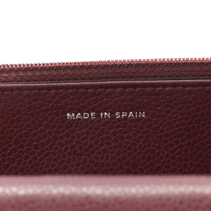 Chanel Caviar Quilted Wallet on Chain WOC Burgundy 7 of 12