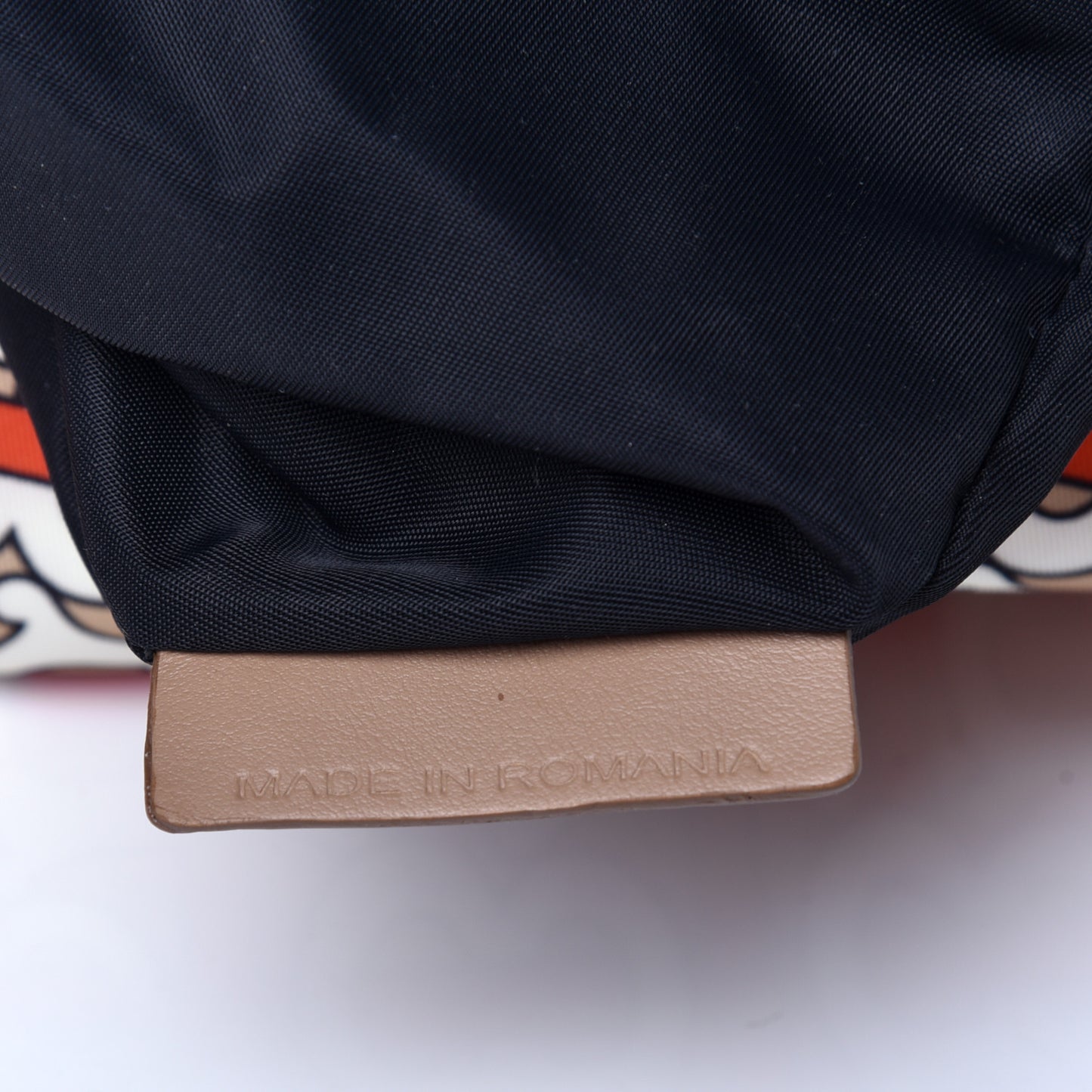 Nylon Monogram Medium Rucksack Backpack Vermillion