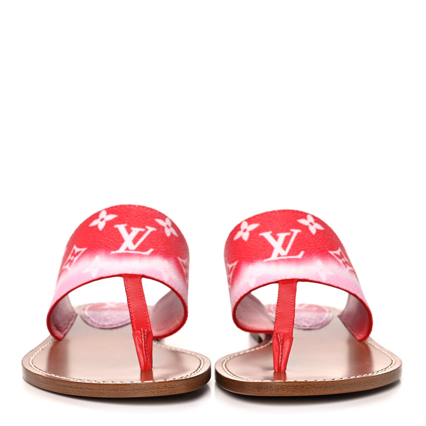 Monogram Escale Palma Sandals 36 Rouge