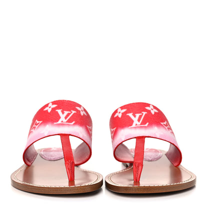 Louis Vuitton Monogram Escale Palma Sandals 36 Rouge 2 of 9
