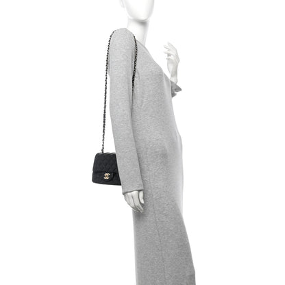 Chanel Lambskin Quilted Mini Square Flap Black 2 of 11