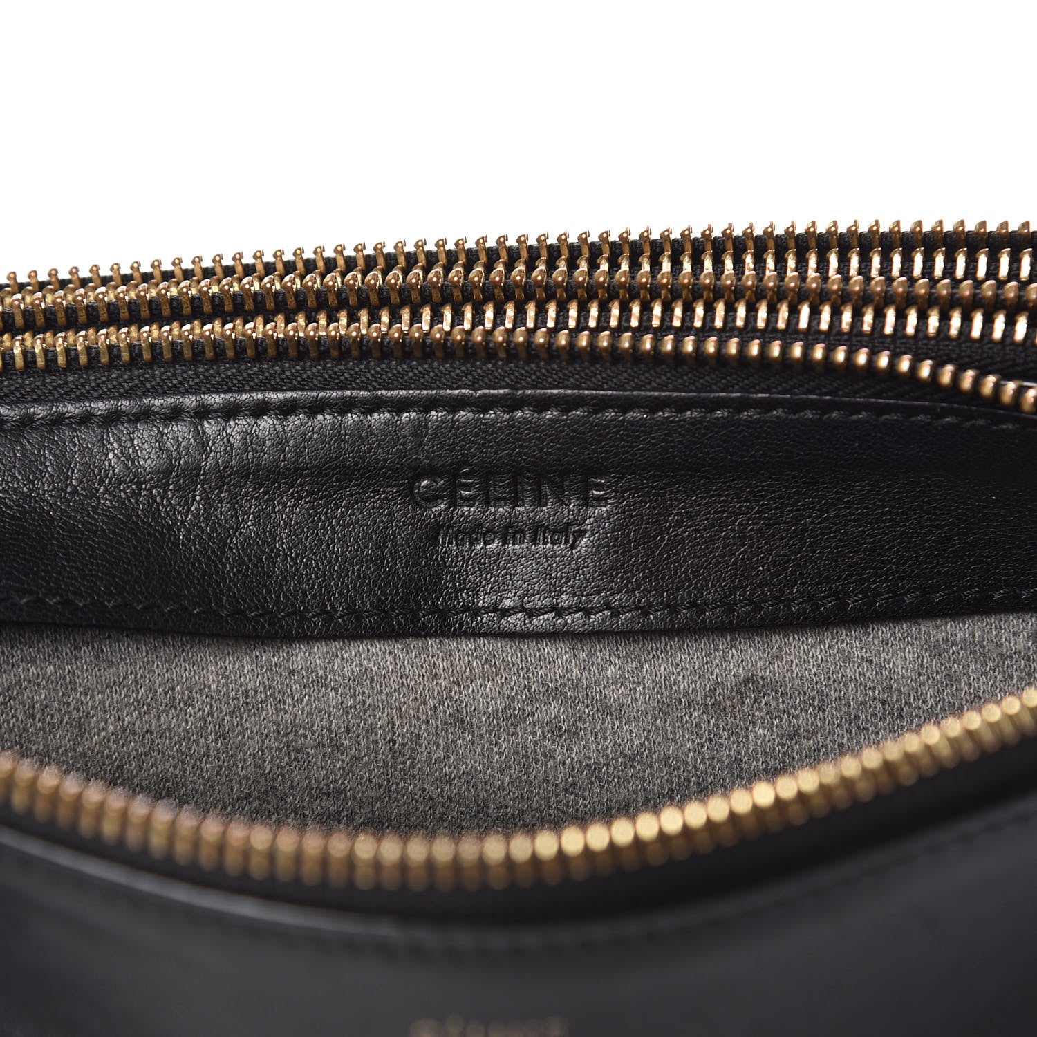 Celine Lambskin Small Trio Crossbody Bag Black 8 of 16