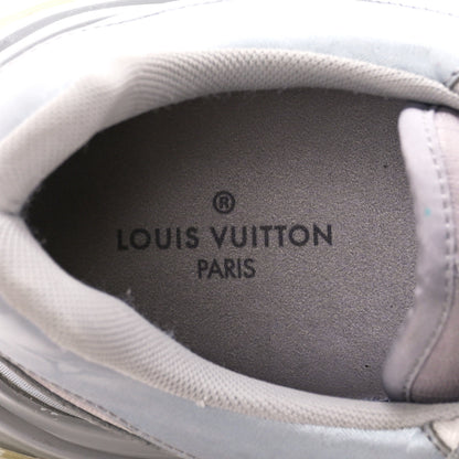Louis Vuitton Technical Mesh Metallic Monogram Mens Run Away Pulse Sneakers 10.5 Grey 8 of 10