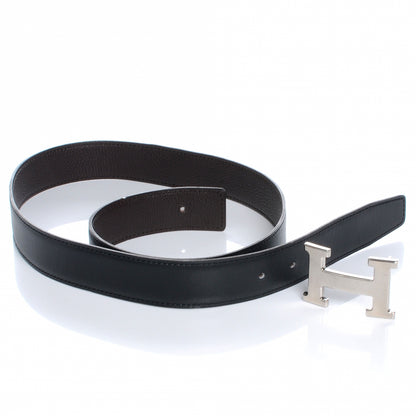 Hermes Leather Reversible Constance H Belt 90 Black and Brown 3 of 7