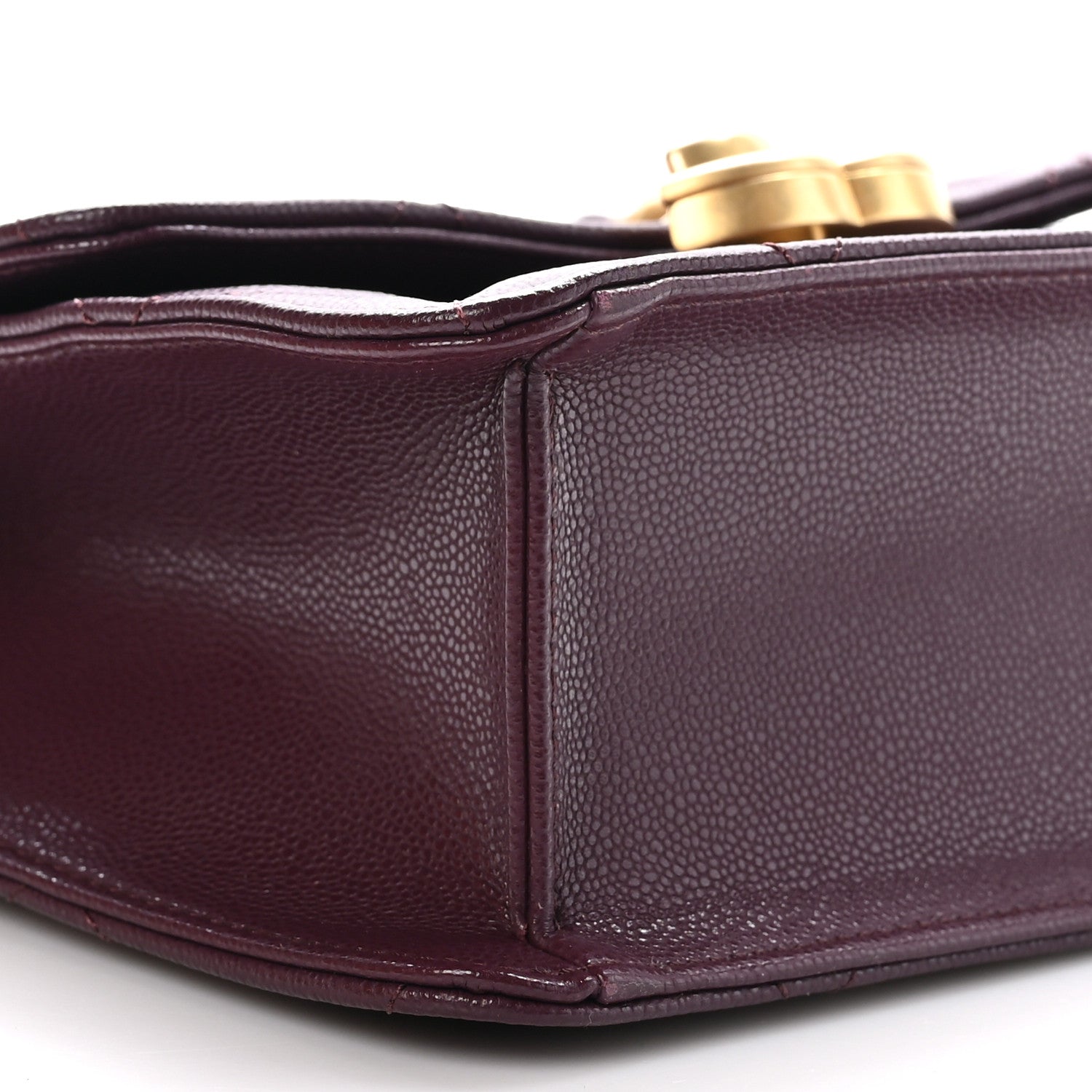 Chanel Caviar Quilted CC Mini Flap Dark Burgundy 9 of 11