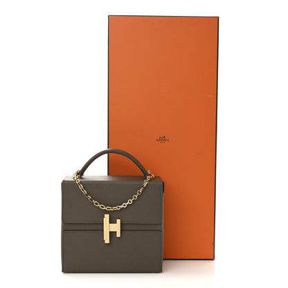 Hermes Epsom Cinhetic Boxy Top Handle Bag Etain 11 of 11