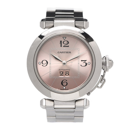 Cartier Stainless Steel 35mm Pasha C Big Date Automatic Watch Pink 1 of 5