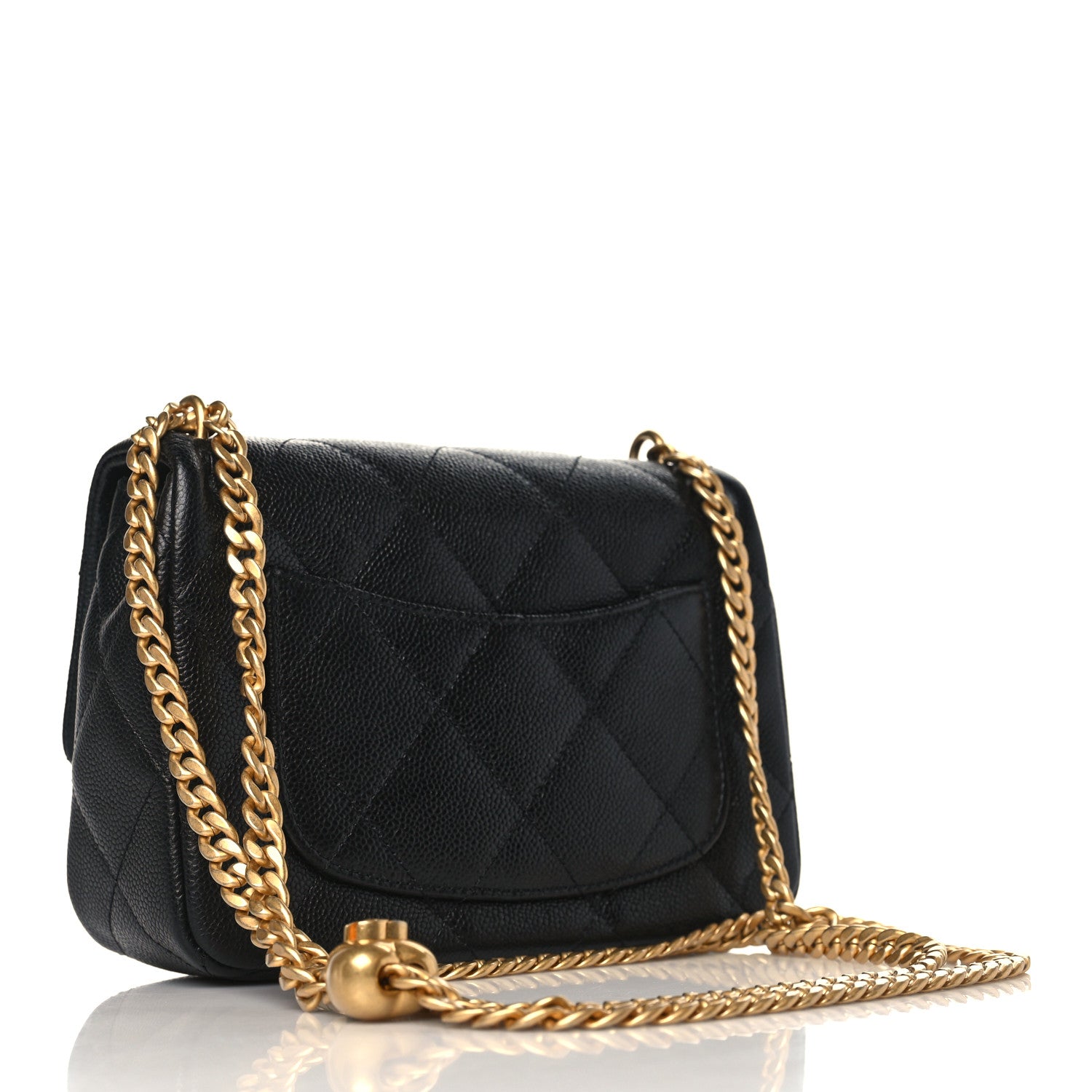 Chanel Caviar Quilted Mini Sweetheart Rectangular Flap Black 2 of 9
