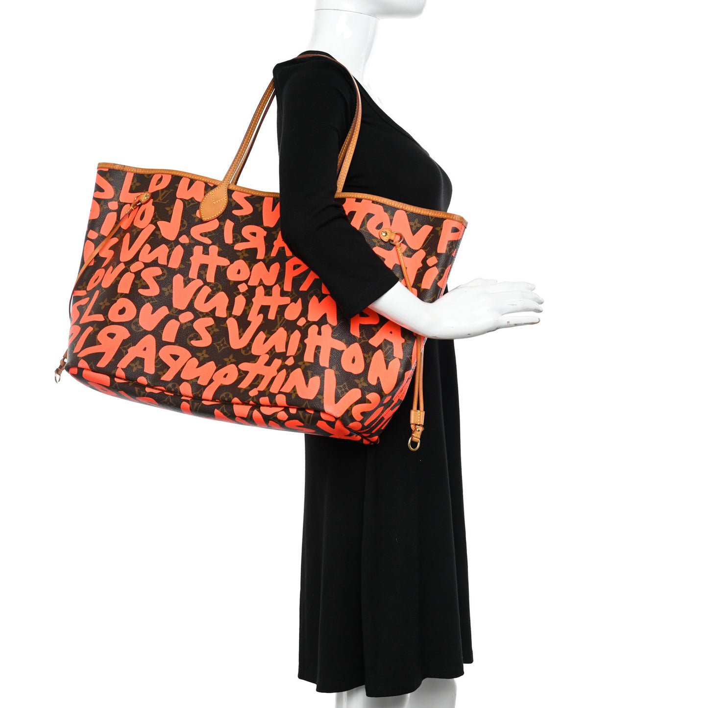 Monogram Graffiti Neverfull GM Orange