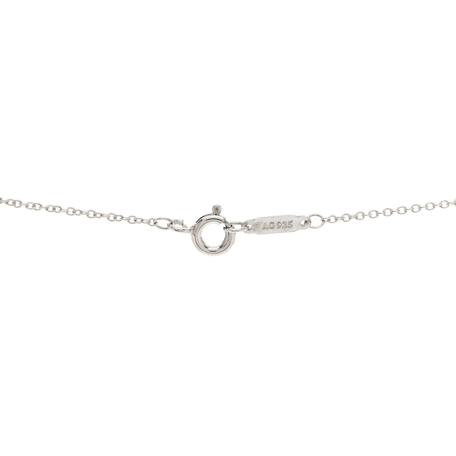 Tiffany Sterling Silver Twist Knot Pendant Necklace 5 of 5