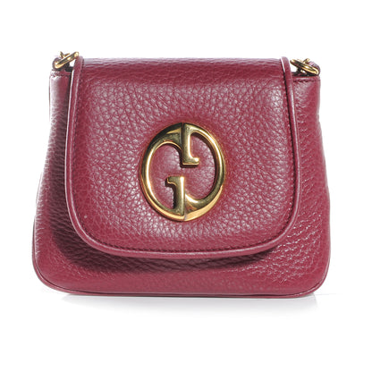 Gucci Cellarius Calfskin Small 1973 Chain Shoulder Bag Cherry Gloss 1 of 7