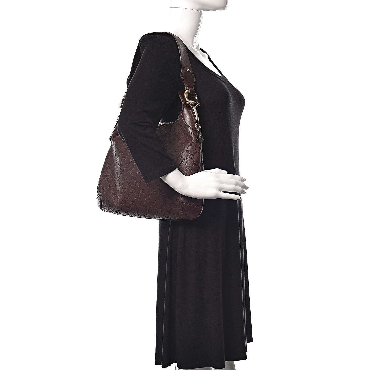 Gucci Guccissima Creole Hobo Chocolate 2 of 13