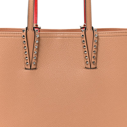 Christian Louboutin Calfskin Spikes East West Cabata Tote Nude 7 of 9