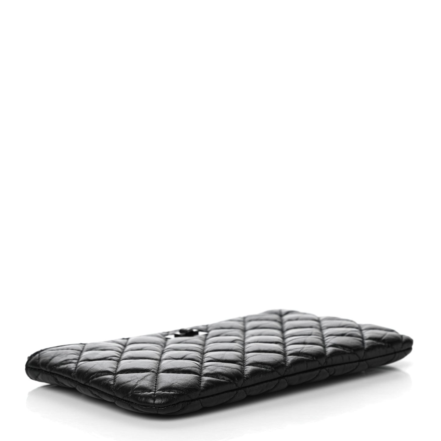 Aged Calfskin Quilted Medium Reissue Cosmetic Case So Black