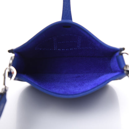 Hermes Taurillon Clemence Evelyne TPM Bleu Electrique 6 of 12