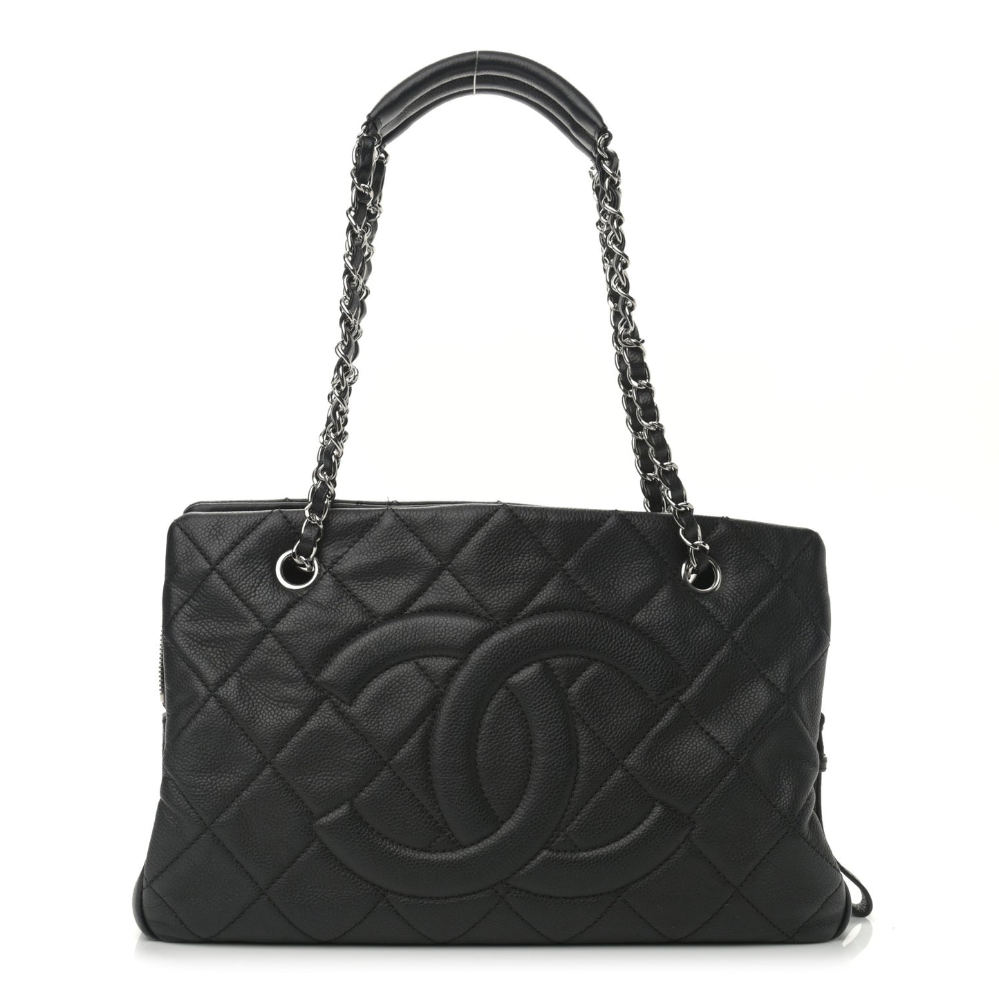 Caviar Quilted CC Timeless Soft Tote Black
