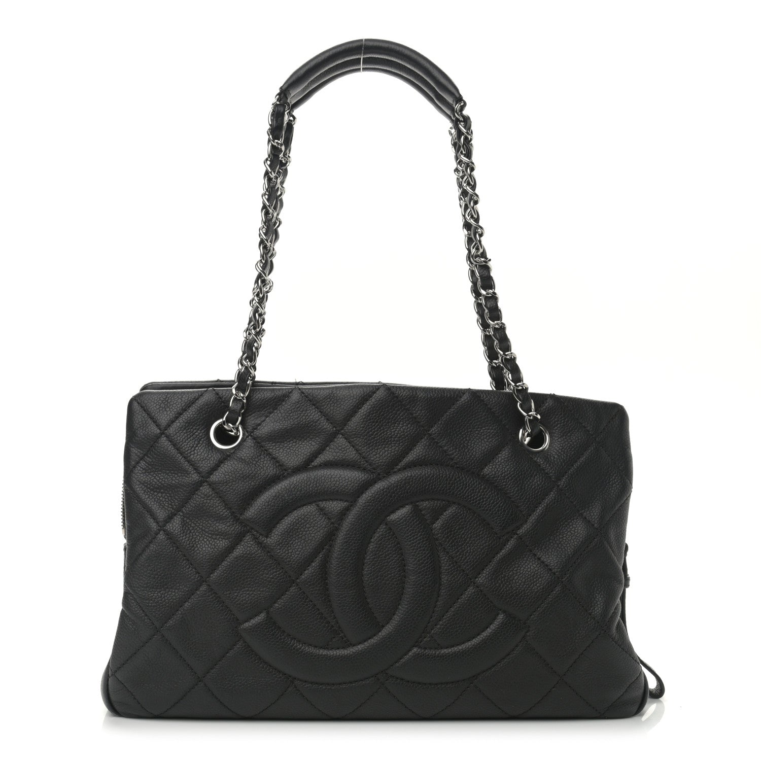 Chanel Caviar Quilted CC Timeless Soft Tote Black 1 of 11