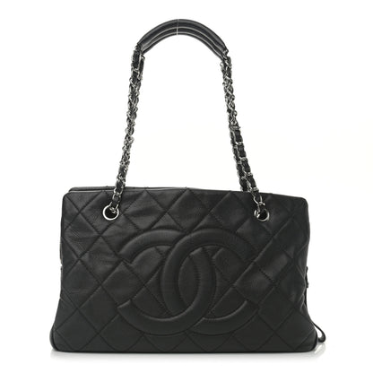 Chanel Caviar Quilted CC Timeless Soft Tote Black 1 of 11