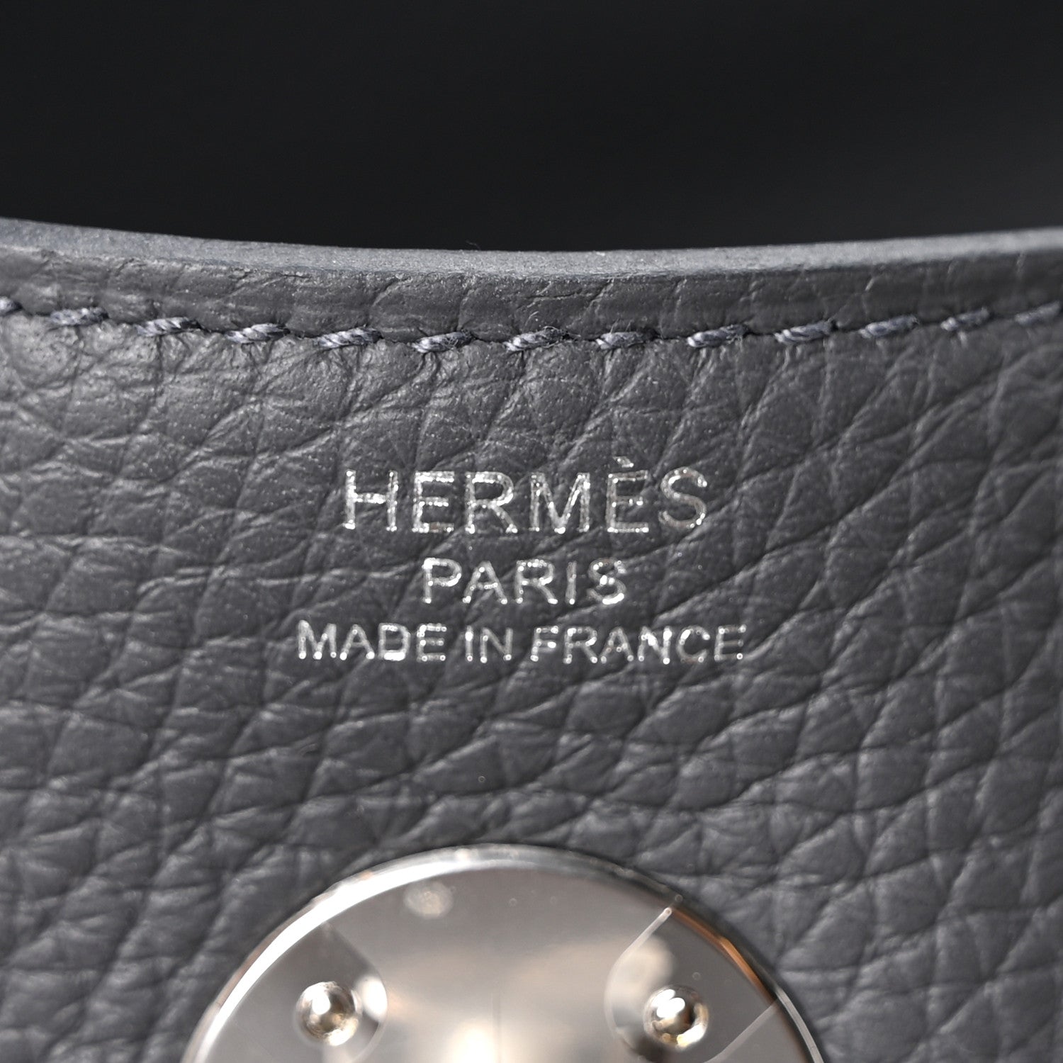 Hermes Taurillon Clemence Lindy 26 Ardoise 6 of 10